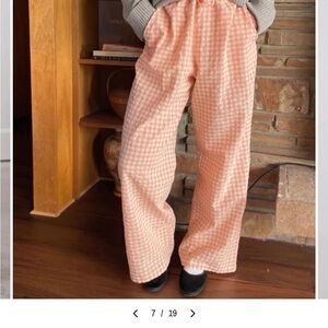 Sonderhaus Perfect Pants - Red Checkered Women's Trousers